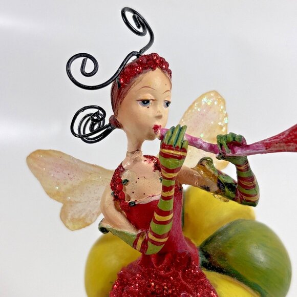 Tutti Frutti Strawberry Fairy Department 56 Stocking Mantel Hanger Christmas - Picture 6 of 12